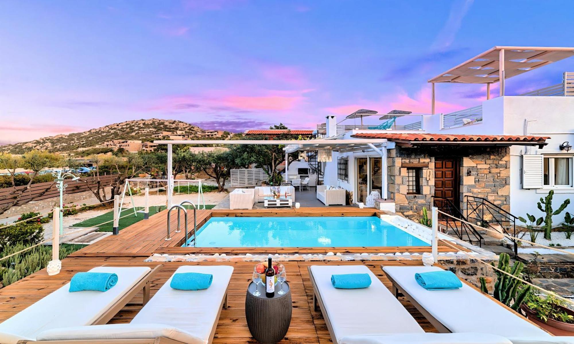 Cretan Lodge Heated Pool Агиос-Николаос Экстерьер фото